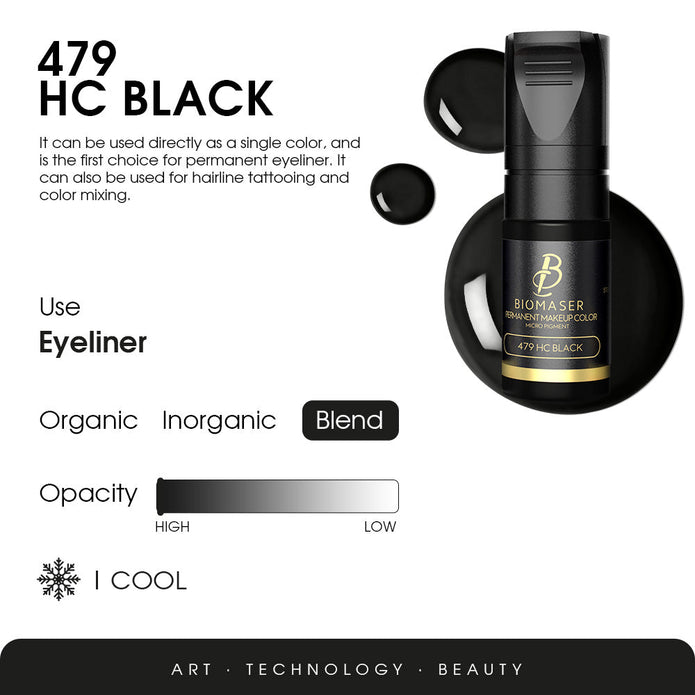 Biomaser Pigment 479 SUPER BLACK for Eyebrow