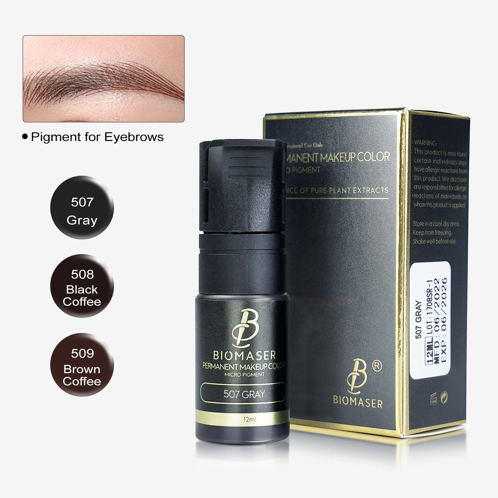 Biomaser Liquid Pigment Ink for Eyebrow
