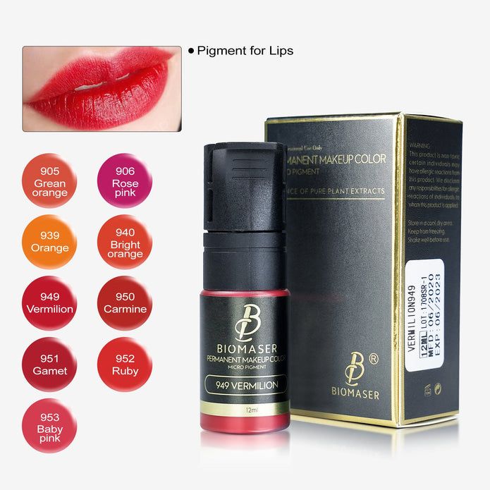 Biomaser Pigment Ink for Lips