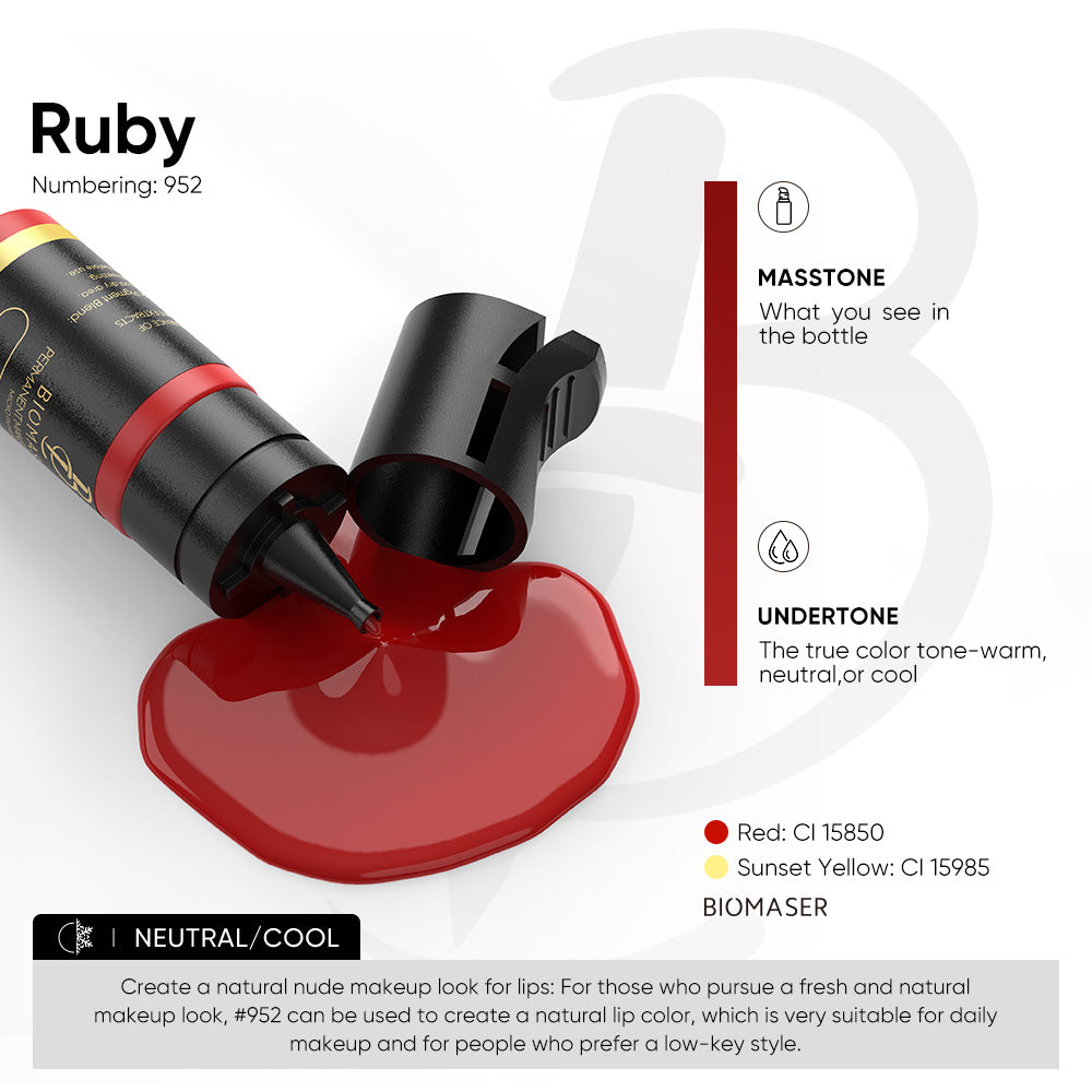 Biomaser Pigment Ink for Lips