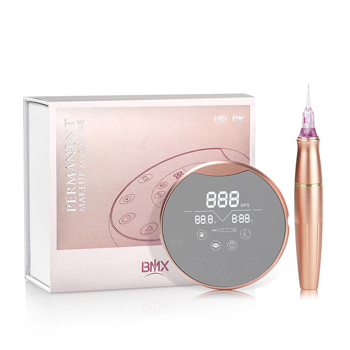 PMU Tattoo Machine Kit with CTGE004 Double Head for Universal Tattoo Cartridge Needle & BMX Screw Needle Thunderlord P90