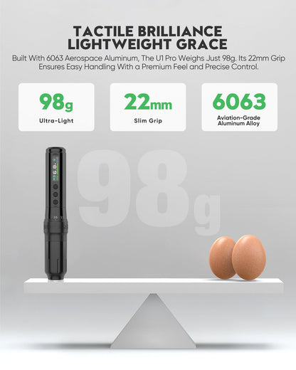 Biomaser Plenilune U1 Pro Wireless Tattoo & PMU Machine With Adjustable Stroke