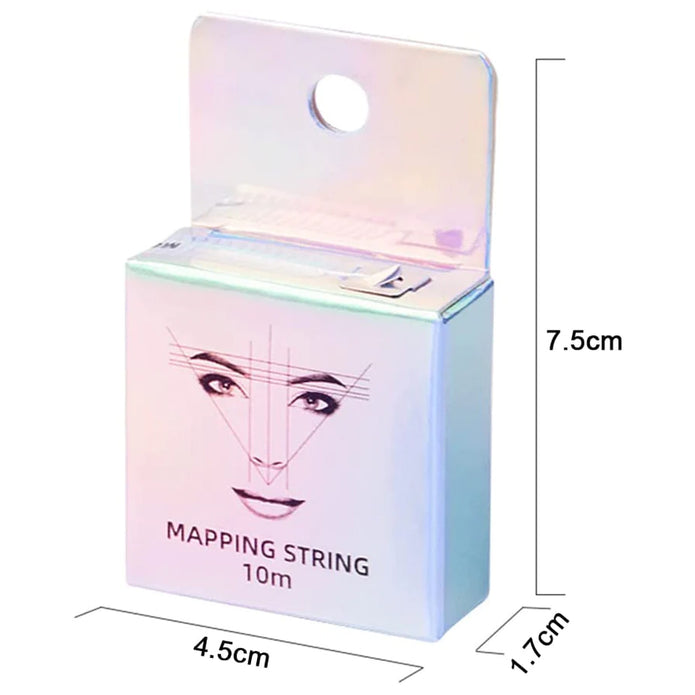 Natural Pre Inked Eyebrow Mapping String Thread