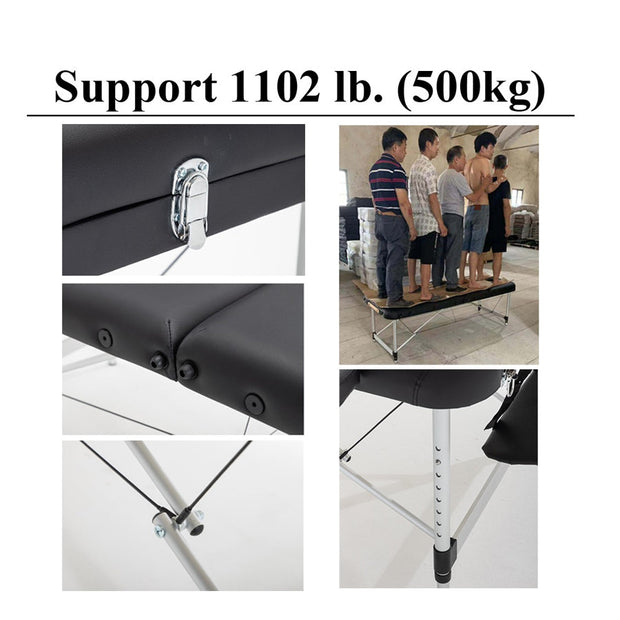 portable aluminum massage table