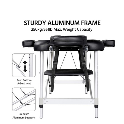 2 Fold Portable Massage Spa Bed 
