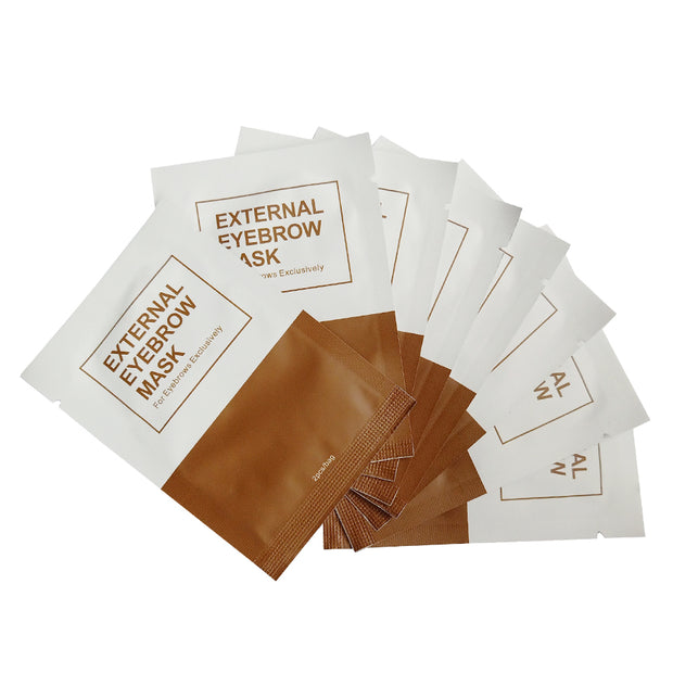 Goochie Permanent Make Up External Painless Mask For Eyebrow, (2pcs/bag x 10 Package)