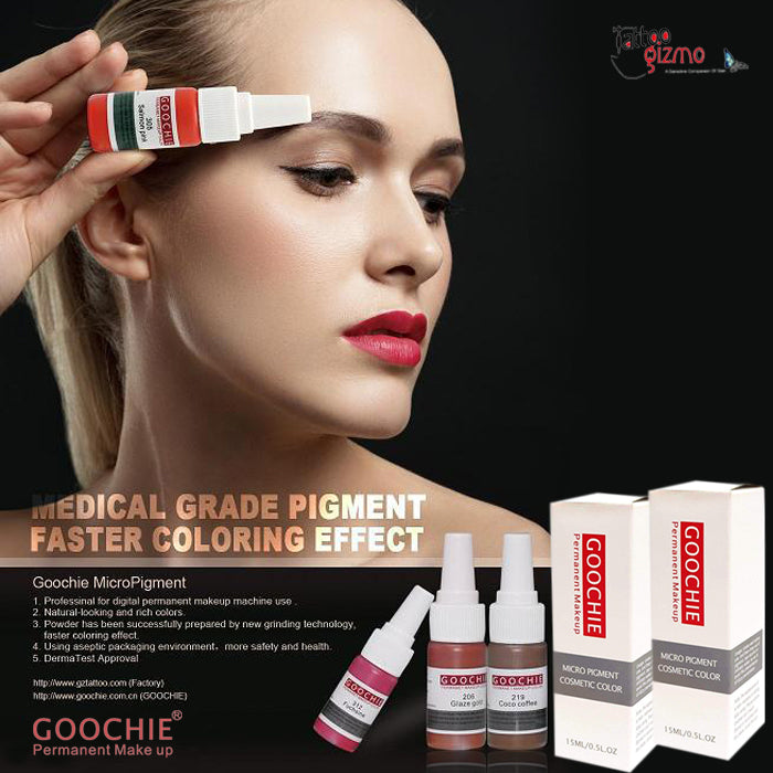 Goochie Permanent Make Up Pigment Color 15 ml – artistryeyes.com