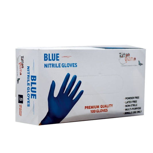 100% Nitrile Gloves - Blue